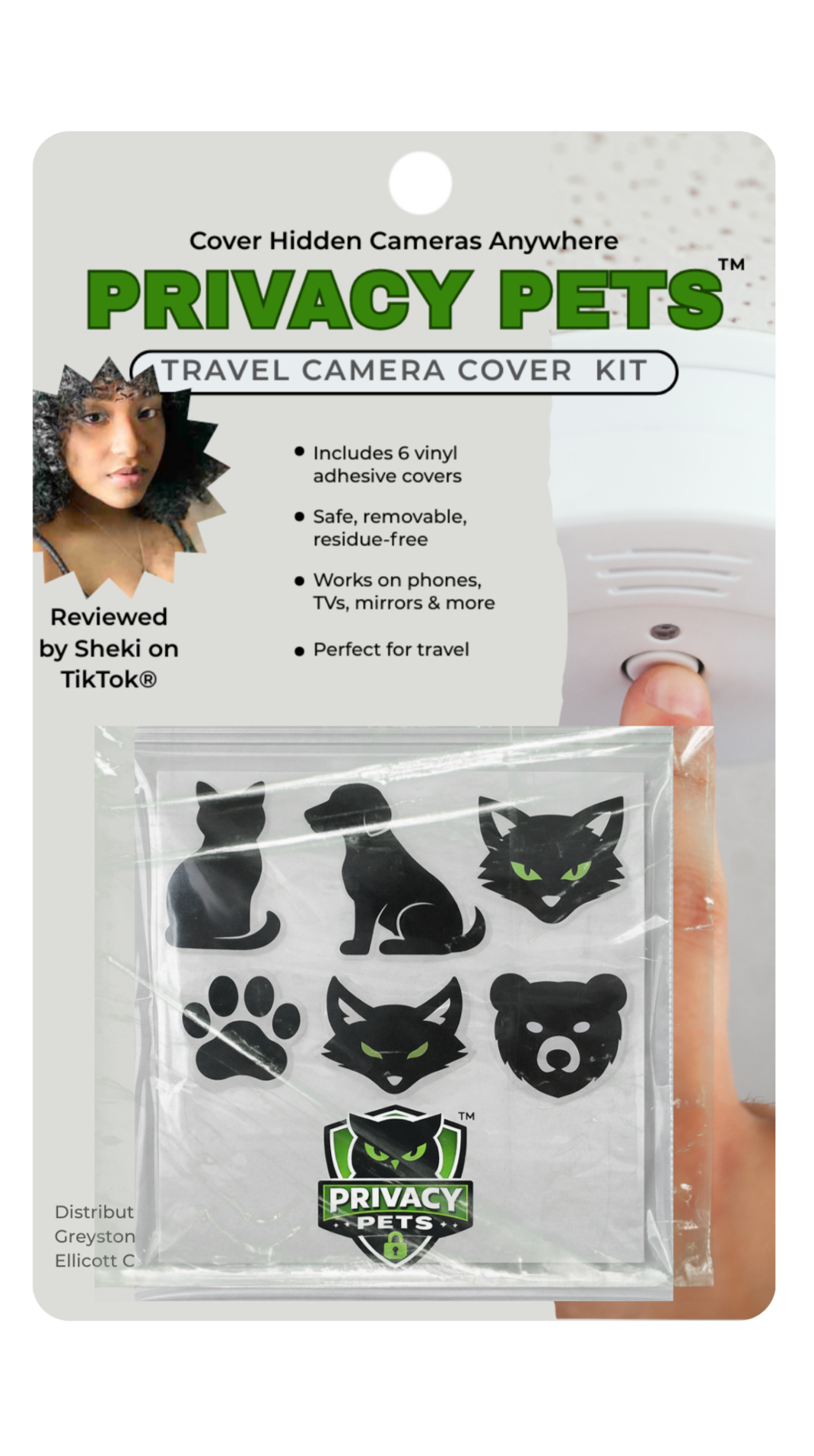 Privacy Pets product packaging